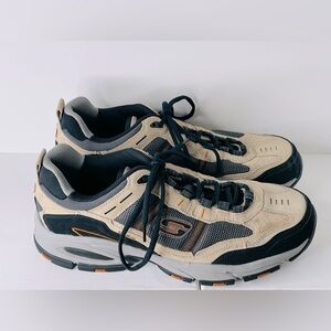 Men’s Skechers Sport Vigor Memory Foam Shoes Size 13 Taupe & Black 51241 EW